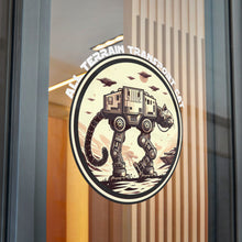 Load image into Gallery viewer, All Terrain Transport Cat Die-Cut Stickers (DTF) (white font)
