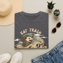 Load image into Gallery viewer, Eat Trash & Get Lucky on Gildan Softstyle T-Shirt