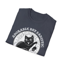 Load image into Gallery viewer, Adorable But Sadistic Cat Tee on Softstyle