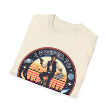 Load image into Gallery viewer, Han Solo Unicycle On Gildan Softstyle Tee