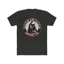 Load image into Gallery viewer, Razzle Dazzle Support Cat on Next Level T-Shirt