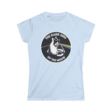 Load image into Gallery viewer, Dark Side of The Meow on Women's Softstyle T-Shirt