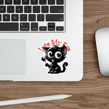 Load image into Gallery viewer, Taste My Pain Cat Die-Cut Sticker