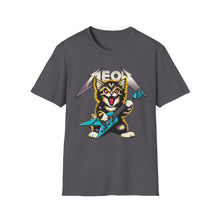 Load image into Gallery viewer, Hard Rock Kitty -- Pink -- On Gildan Softstyle T-Shirt