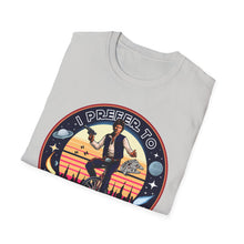 Load image into Gallery viewer, Han Solo Unicycle On Gildan Softstyle Tee