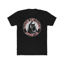 Load image into Gallery viewer, Razzle Dazzle Support Cat on Next Level T-Shirt