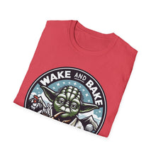 Load image into Gallery viewer, Yoda Wake And Bake Tee on Softstyle