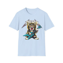 Load image into Gallery viewer, Hard Rock Kitty -- Pink -- On Gildan Softstyle T-Shirt