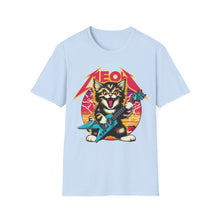 Load image into Gallery viewer, Hard Rock Kitty -- Pink -- On Gildan Softstyle T-Shirt
