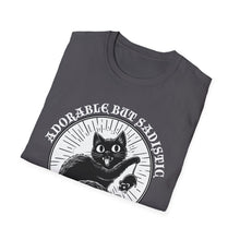 Load image into Gallery viewer, Adorable But Sadistic Cat Tee on Softstyle