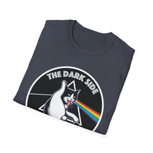 Load image into Gallery viewer, Dark Side of The Meow Tee on Softstyle