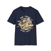 Load image into Gallery viewer, Eat Trash & Get Lucky on Gildan Softstyle T-Shirt