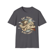 Load image into Gallery viewer, Eat Trash & Get Lucky on Gildan Softstyle T-Shirt