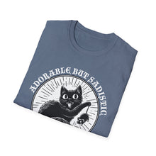 Load image into Gallery viewer, Adorable But Sadistic Cat Tee on Softstyle