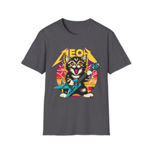 Load image into Gallery viewer, Hard Rock Kitty -- Yellow -- On Gildan Softstyle T-Shirt