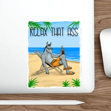 Load image into Gallery viewer, Relaxed Donkey Die-Cut Stickers
