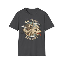 Load image into Gallery viewer, Eat Trash & Get Lucky on Gildan Softstyle T-Shirt