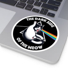 Load image into Gallery viewer, Dark Side of The Meow Round Sticker