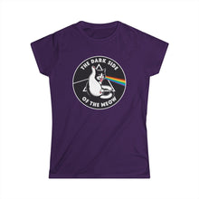 Load image into Gallery viewer, Dark Side of The Meow on Women's Softstyle T-Shirt