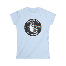 Load image into Gallery viewer, Dark Side of The Meow on Women's Softstyle T-Shirt