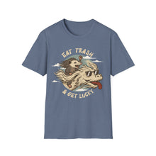 Load image into Gallery viewer, Eat Trash & Get Lucky on Gildan Softstyle T-Shirt