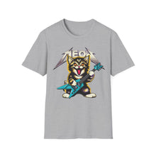 Load image into Gallery viewer, Hard Rock Kitty -- Pink -- On Gildan Softstyle T-Shirt