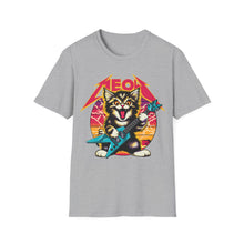 Load image into Gallery viewer, Hard Rock Kitty -- Pink -- On Gildan Softstyle T-Shirt
