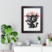 Load image into Gallery viewer, Taste My Pain Cat on Framed Poster

