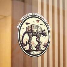 Load image into Gallery viewer, All Terrain Transport Cat Die-Cut Stickers (DTF) (white font)
