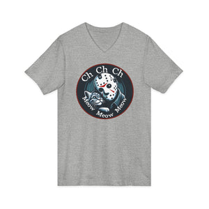 Jason Cat Lover T-Shirt on V-Neck