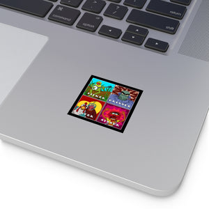 Picker Grinner Square Stickers