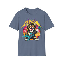 Load image into Gallery viewer, Hard Rock Kitty -- Yellow -- On Gildan Softstyle T-Shirt
