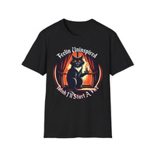 Load image into Gallery viewer, Dark Humor Cat Tee on Softstyle

