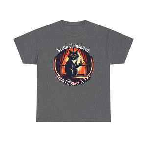 Dark Humor Cat on Gildan Heavy Cotton