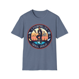 Han Solo Unicycle On Gildan Softstyle Tee