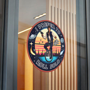 Han Solo Unicycle Die-Cut Stickers (DTF)
