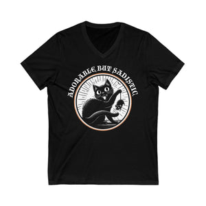 Adorable But Sadistic on Bella+Canvas V-Neck