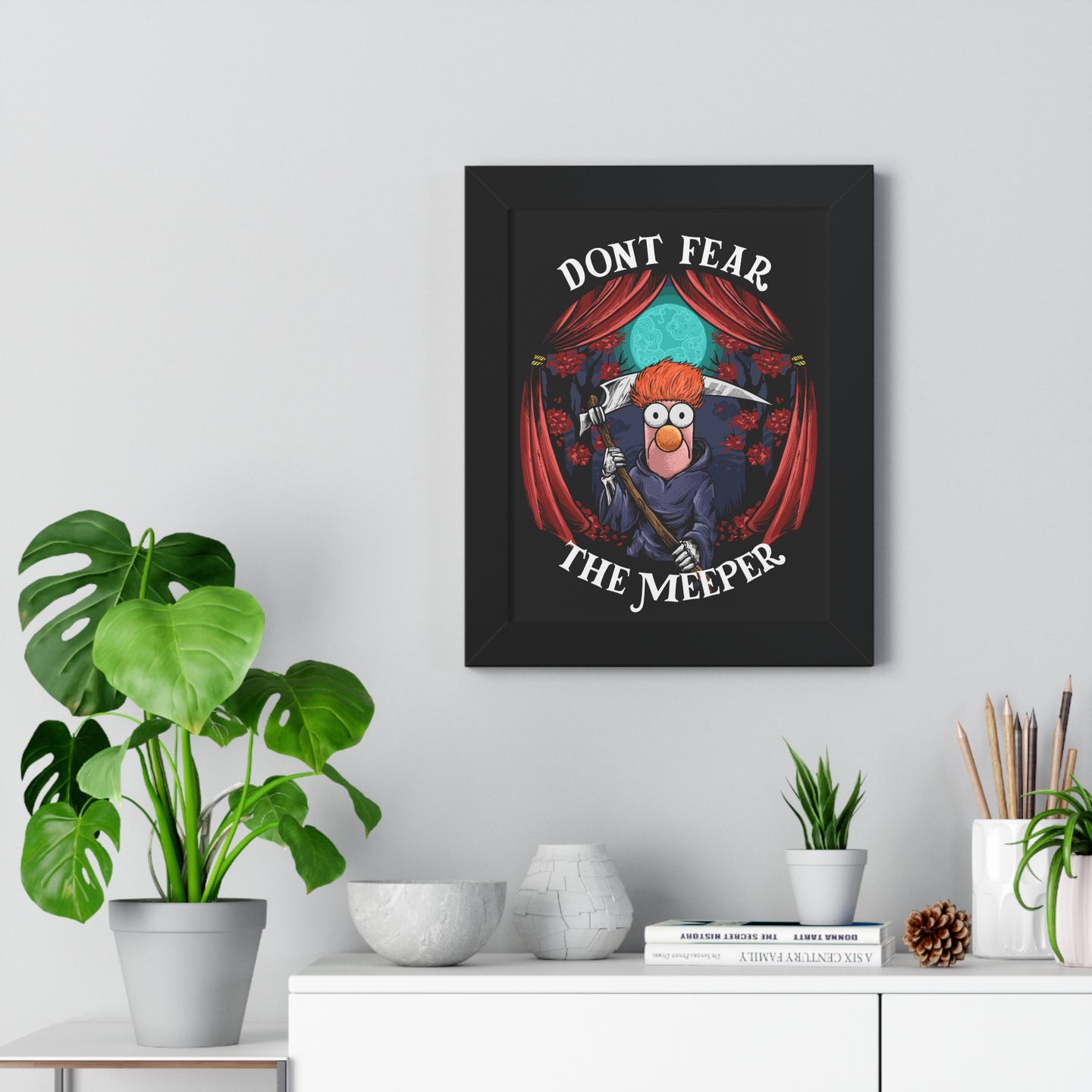 Dont Fear The Meeper Framed Vertical Poster
