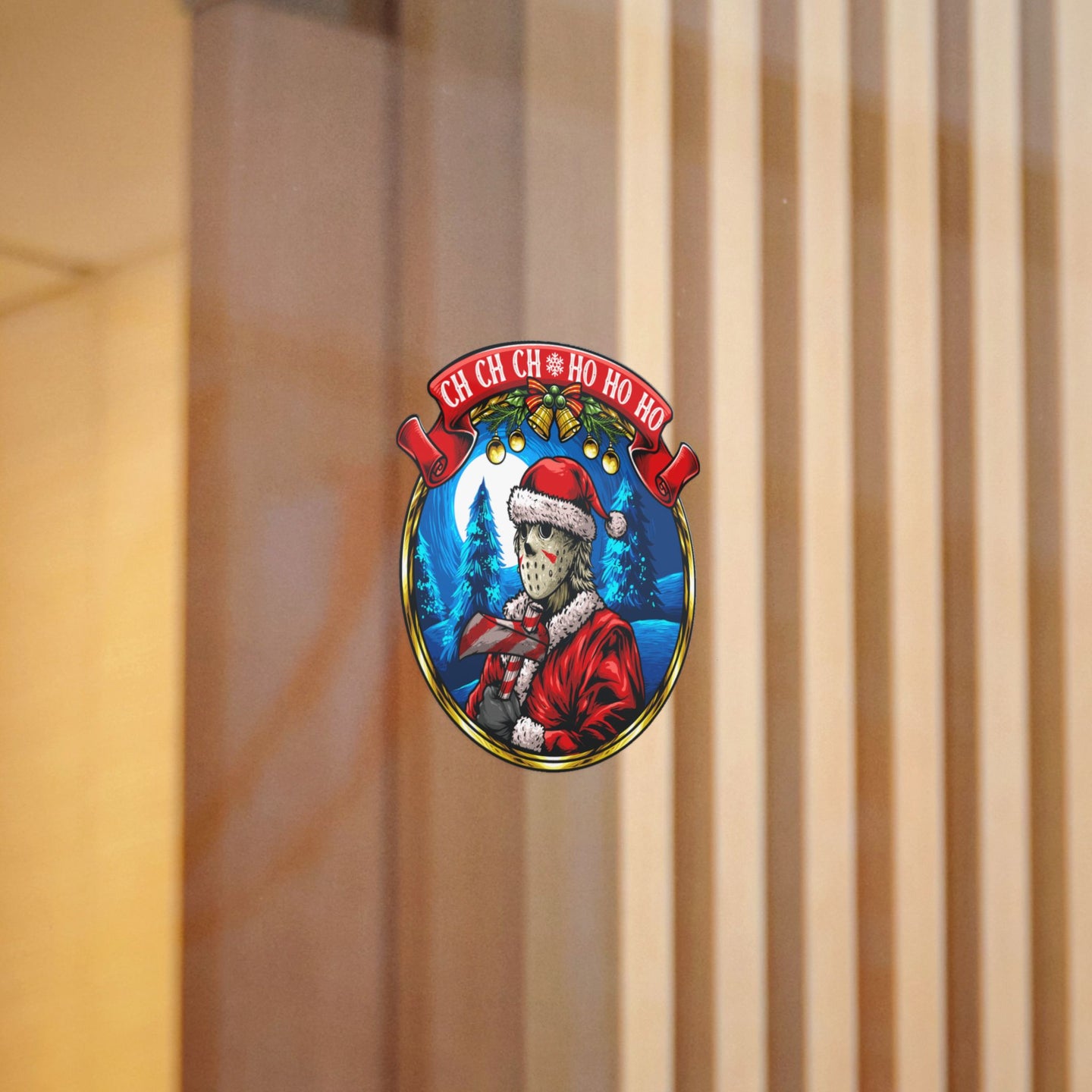 Santa Voorhees Die-Cut Stickers (DTF)
