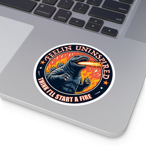 Stone Temple Godzilla Sticker