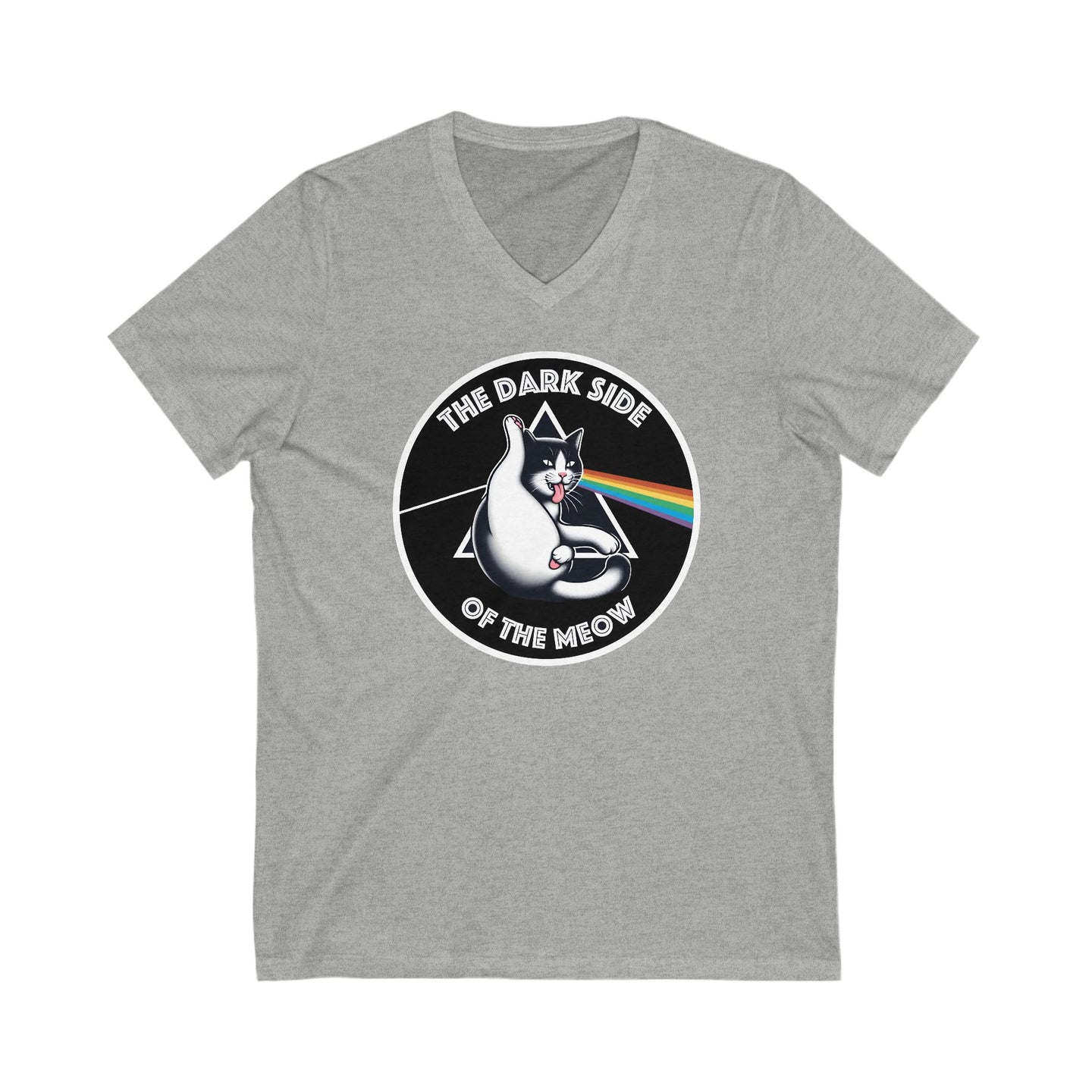 Dark Side of The Meow Bella+Canvas V-Neck