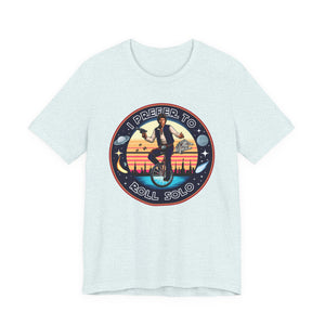 Han Solo Unicycle on Bella+Canvas Tee