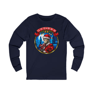 Santa Voorhees on Long Sleeve Comfort Tee