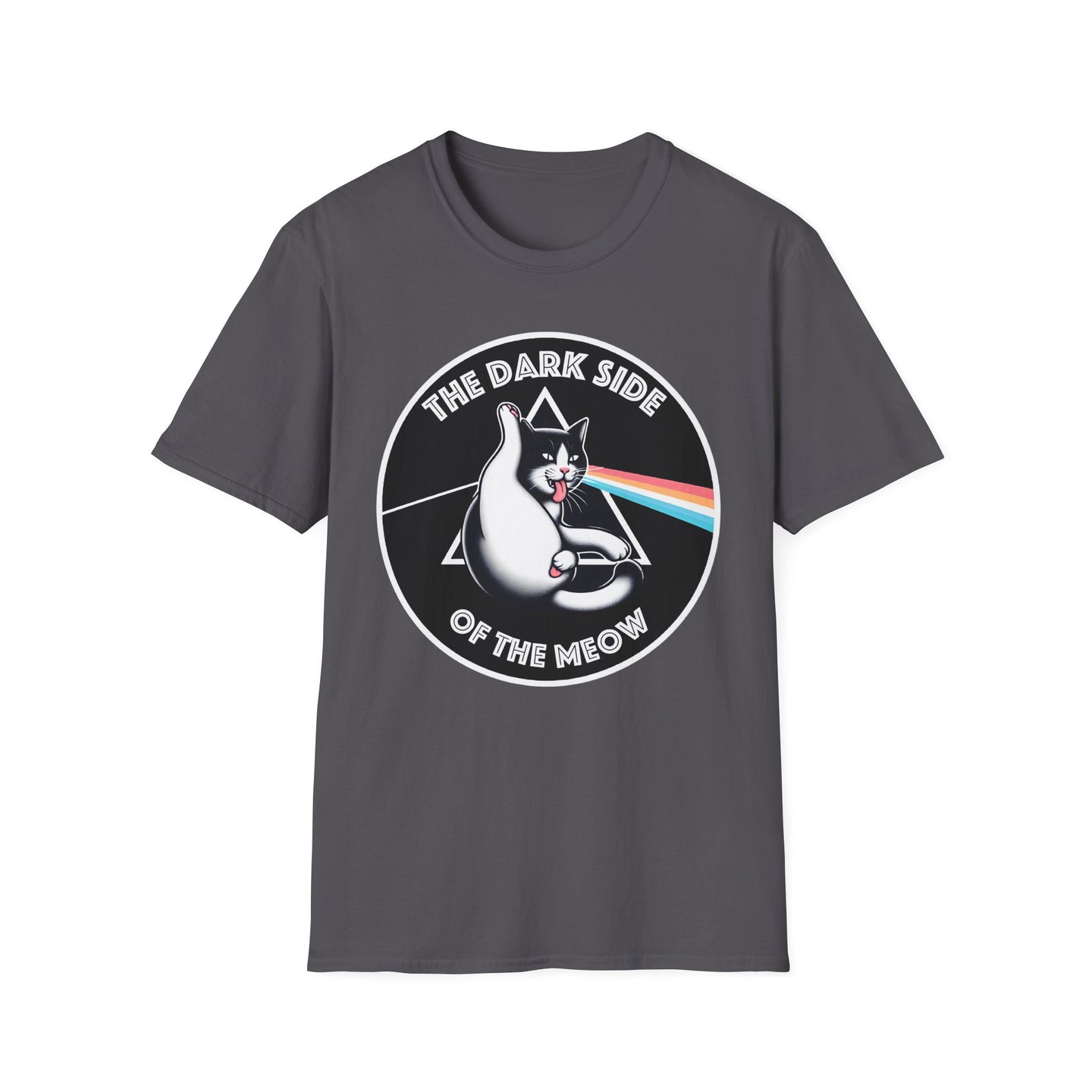 Dark Side of The Meow Tee on Softstyle