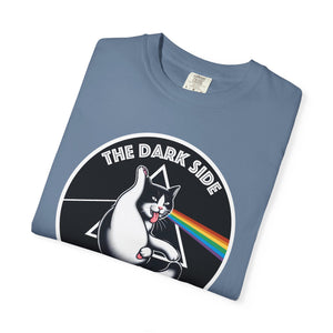 Dark Side of The Meow Tee on Comfort Colors T-shirt