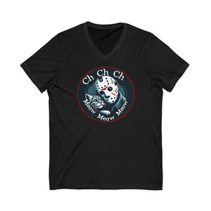 Jason Cat Lover T-Shirt on V-Neck