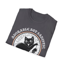 Load image into Gallery viewer, Adorable But Sadistic Cat Tee on Softstyle
