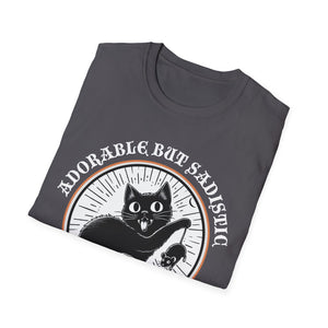 Adorable But Sadistic Cat Tee on Softstyle