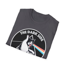 Load image into Gallery viewer, Dark Side of The Meow Tee on Softstyle
