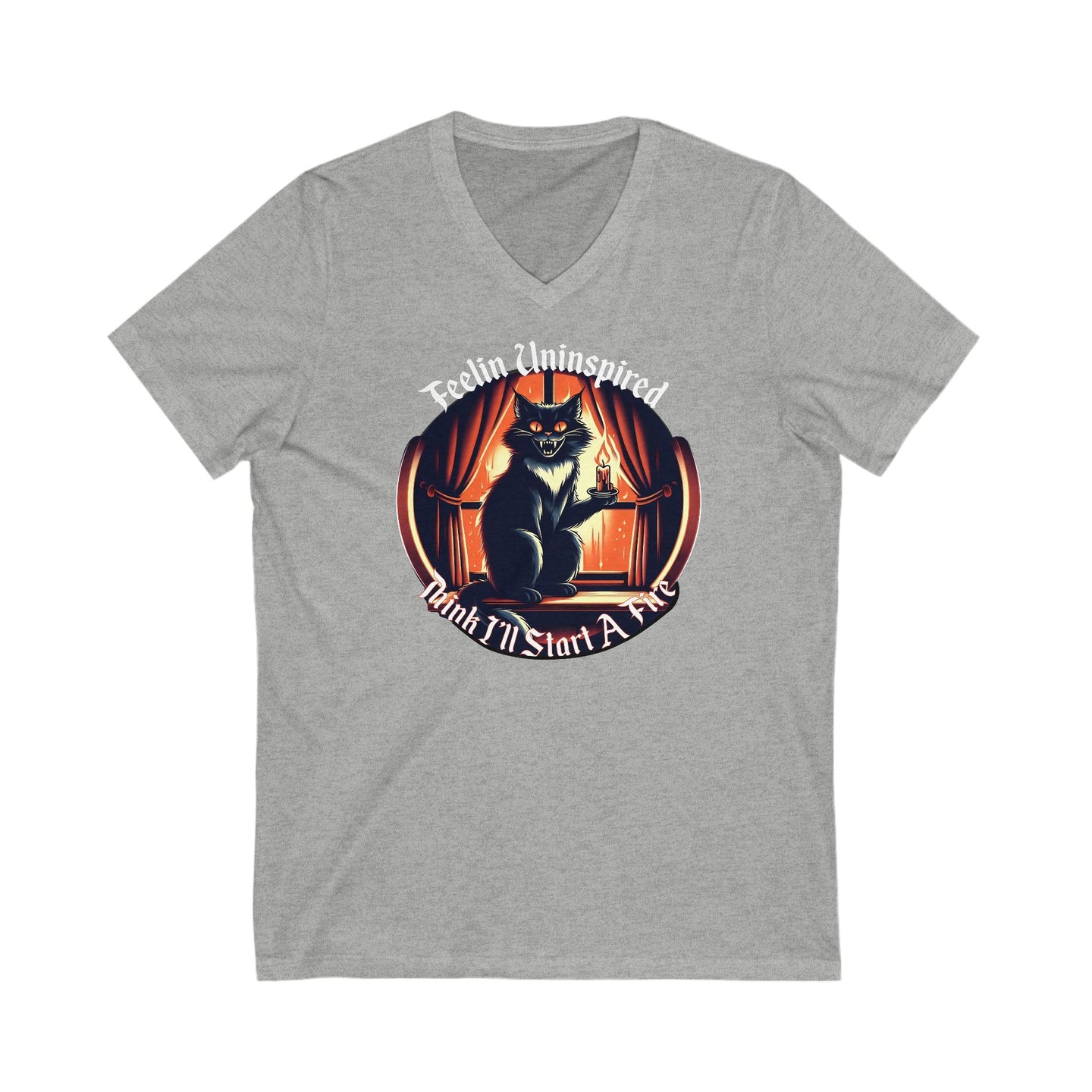 Dark Humor Cat on Bella+Canvas V-Neck
